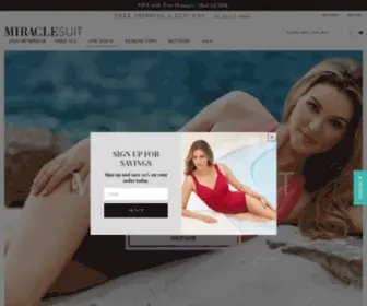 Miraclesuit.com(Shop Miraclesuit Slimming Swimsuits and Best Plus Size Swimwear) Screenshot