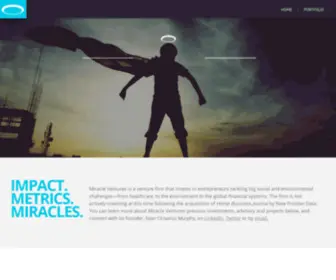 Miracleventures.com(Business as a Force for Good) Screenshot