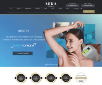 Miraclinic.com.au(MIRA Cosmetic Clinic Perth) Screenshot