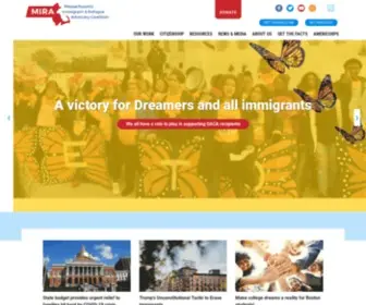 Miracoalition.org(Massachusetts Immigrant and Refugee Advocacy Coalition) Screenshot