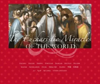 Miracolieucaristici.org(MIRACOLI EUCARISTICI) Screenshot
