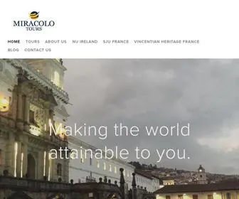 Miracolotours.com(Miracolo Tours) Screenshot