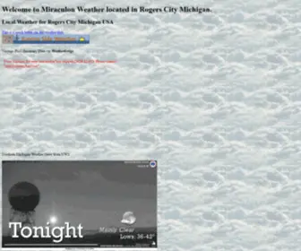 Miraculon.com(Weather for Rogers City MI USA) Screenshot