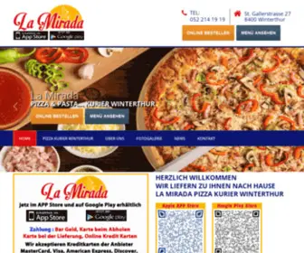 Miradakurier.ch(La Mirada Pizza Kurier Winterthur) Screenshot