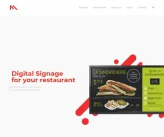Miradamedia.com(Digital Signage by Mirada Media) Screenshot