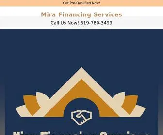 Mirafinancingservices.com(Mira Financing Services) Screenshot