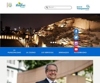 Miraflores.gob.pe(Municipalidad de Miraflores) Screenshot