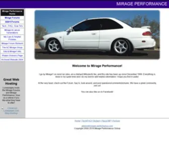 Mirage-Performance.com(Mirage Performance Online) Screenshot