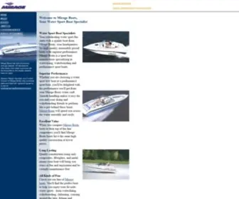 Mirageboats.com(A World of Exhilarating Watersport Excitement) Screenshot