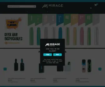 Miragecigarettes.co.uk(Mirage) Screenshot