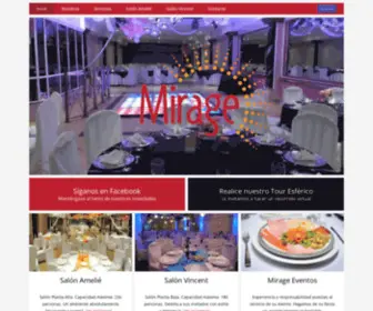 Mirageeventos.net(Mirage Eventos) Screenshot