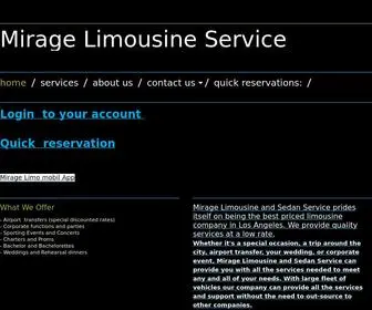 Miragelimoservice.com(      ) Screenshot