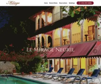 Miragenegril.com(Le Mirage Resort) Screenshot