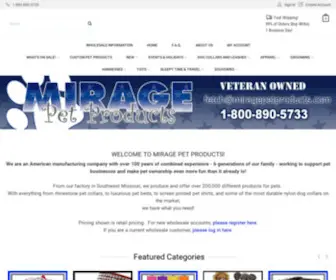 Miragepetproducts.com(Wholesale Pet Supplies & Dog Collars) Screenshot