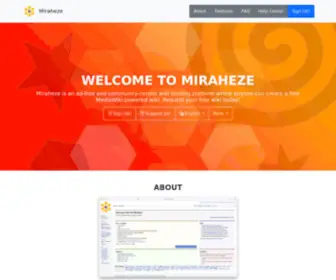 Miraheze.org(Miraheze is an ad) Screenshot