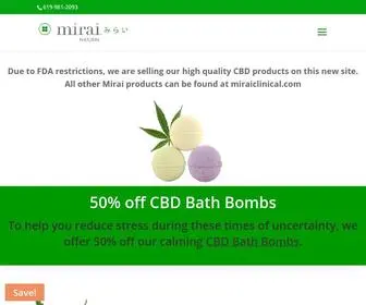 Mirainatural.com(Japanese Skin & Body Care) Screenshot