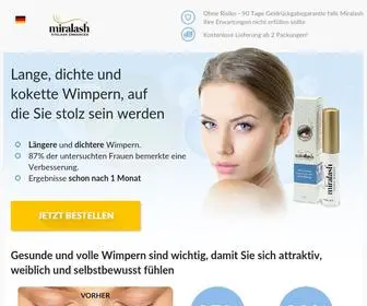 Miralash.de(Miralash Wimpernserum) Screenshot