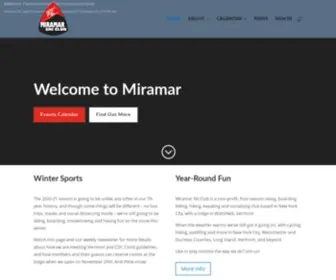 Miramar.org(Miramar Ski Club) Screenshot
