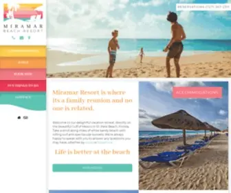 Miramarbeachresort.com(Miramar Florida Beach Vacation Resort in St Pete Beach FL) Screenshot