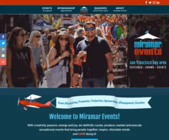 Miramarevents.com(Special event and festival marketing) Screenshot