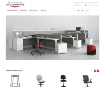 Miramarofficefurniture.com(Miramar Office Furniture and Furniture Liquidators) Screenshot