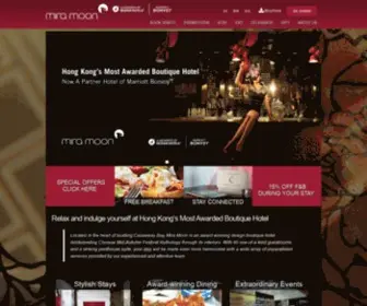 Miramoonhotel.com(Hong Kong Boutique Hotel) Screenshot
