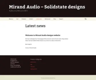 Mirand-Audio.dk(Solidstate designs) Screenshot