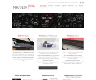 Miranda.lt(Miranda printing solutions) Screenshot