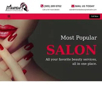 Mirandasbeautynailssalon.com(The Best Beauty and Nails Salon Near Me) Screenshot