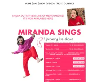 Mirandasings.com(Miranda Sings Home) Screenshot