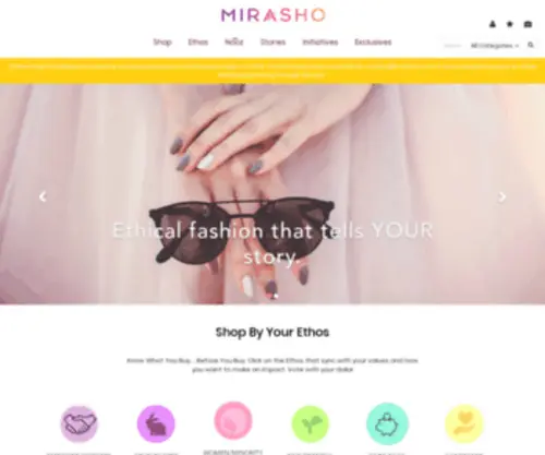 Mirasho.com(We are ready to bring something new and exciting to the sustainable fashion world. Our goal) Screenshot
