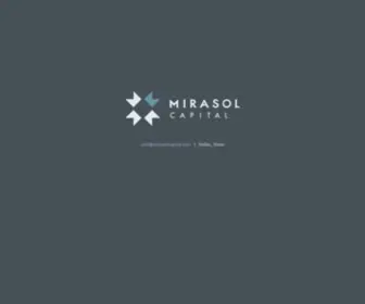 Mirasolcapital.com(Mirasol Capital) Screenshot