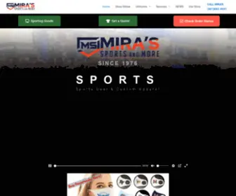 Mirassports.com(Mira's Sports and More) Screenshot