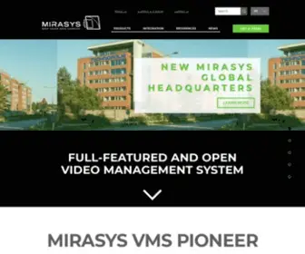 Mirasys.com(Mirasys Open VMS) Screenshot