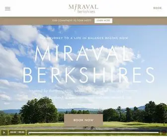 Miravalberkshires.com(Miraval Berkshires Resort & Spa in Lenox) Screenshot