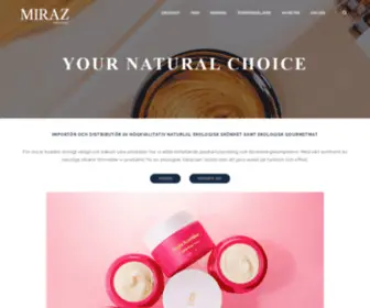 Mirazorganic.se(Your Natural Choice) Screenshot