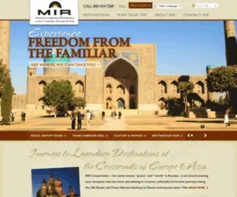 Mircorp.com(Journeys to Legendary Destinations in Europe & Asia) Screenshot