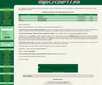 Mircscripts.fr(Bienvenue sur .fm) Screenshot