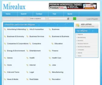 Mirealux.com(Business Directory) Screenshot
