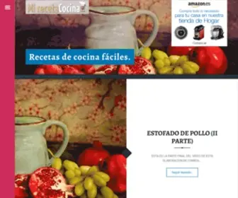 Mirecetadecocina.com(Recetas de cocina sabrosas) Screenshot