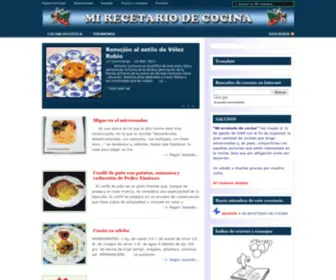 Mirecetariodecocina.com(Mi recetario de cocina) Screenshot