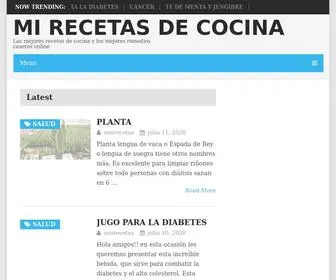 Mirecetasdecocina.info(Las mejores recetas de cocina y los mejores remedios caseros online) Screenshot