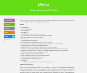 Mireka.org(Mireka mail server and SMTP proxy) Screenshot