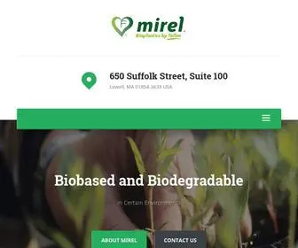 Mirelplastics.com(Bioplastic) Screenshot