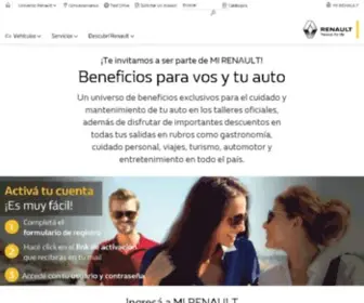 Mirenault.com(Mi Renault) Screenshot