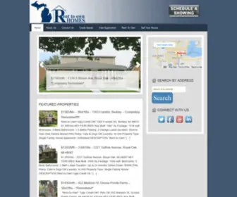 Mirent2Ownhomes.com(Michigan Rent To Own Homes) Screenshot