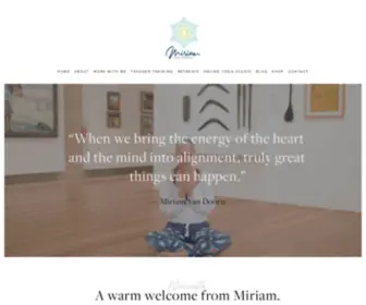 Miriam-Vandoorn.com(Namaste) Screenshot