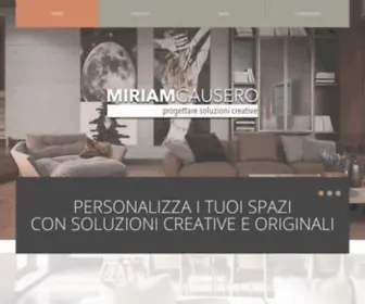 Miriamcausero.it(Progettare Soluzioni creative) Screenshot