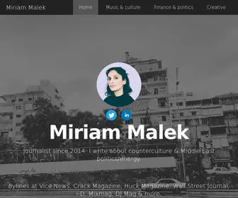 Miriammalek.com(Miriammalek) Screenshot