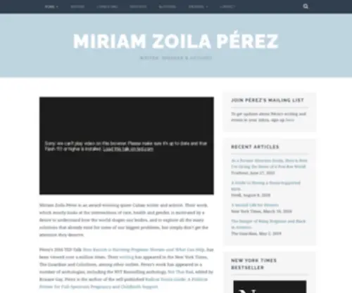 MiriamZperez.com(Miriam Zoila Pérez) Screenshot